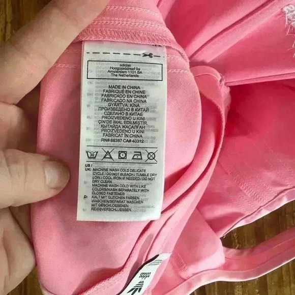 Adidas Originals pink satin corset cropped top - Picture 5 of 5